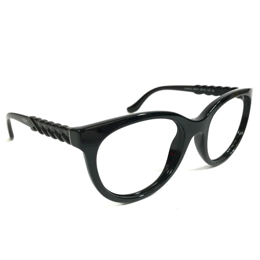 Vogue Eyeglasses Frames VO2915-S W44/11 Shiny Black Cat Eye Full Rim 53-19-145